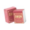 2026 Small Desk Calendar 365 Day Tearable Paper Calendar Portable Writing Notepads for Notes Checklist Desk Reminders Tearable