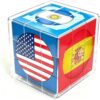2026 Soccer Cup Themed 3x3 Cube Puzzle,Football Sports Celebration Brain Puzzle Toy for Sport Fans Beginners and Puzzle Enthusiasts Alike,Memorable Stylish Decor Desk Shelve Cabinet