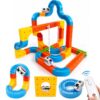 2026 Upgrade Remote klick Rail Electric Train Set for Kids Ages 3-8, Anti-Gravity 3D Modular Track Building Toy, STEM Educational Racing Set for Boys & Girls, Creative Birthday Gift