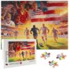 2026 World Cup Jigsaw Puzzle - 500 Piece Puzzles for Adults, USA Soccer Team Sports Collectible, Soccer Puzzle for World Cup Fans & Home Decor