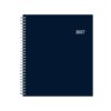 2027 Blue Sky Passages 8" x 10" Calendar Year Monthly Planner, Plastic Cover, Solid Navy (148660-27)
