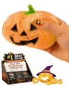 2027 New Halloween Pumpkin Stress Ball for Adults, Soft Anxiety Relief Fidget Cute Squeeze Toys, Slow Rise Glitter Dumpling Sensory PVC for Party Favors, Classroom Prizes, Gifts