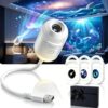2027 New Hd Smart Dynamic 5d Holographic Night Light Projector, Plug and Play Hd Star Projector, 360° Adjustable Hd Galaxy and Ocean Projector for Bedroom Ceiling (3 Projection Films)