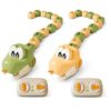 2027 New Magnetic Snake Game Toy Eating Itself with Remote Control (1*Green+1*Yellow)