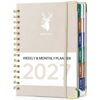 2027 Planner - Calendar Year (January 2027 - December 2027) Monthly & Daily Hardcover Planner for Teachers, Students & Office Workers - 12 Month Calendar Agenda Book with Label Tabs, Ideal for School, Home & Office Planning, 6.3" x 8.5" (grey)