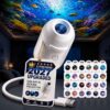 2027 Upgraded HD Smart 5D Holographic Night Light Projector, Plug and Play HD Star Projector, 360° Adjustable Galaxy and Ocean Projector for Bedroom Ceiling Decor，24 Projection Films