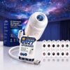 2027 Upgraded Hd Smart Dynamic 5d Holographic Night Light Projector, Plug and Play Hd Star Projector, 360° Adjustable Hd Galaxy and Ocean Projector for Bedroom Ceiling (12 Projection Films)