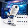 2027 Upgraded Hd Smart Dynamic 5d Holographic Night Light Projector, Plug and Play Hd Star Projector, 360° Adjustable Hd Galaxy and Ocean Projector for Bedroom Ceiling (12 Projection Films)