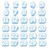 20/30/50 Pcs Numbered Pencil Toppers,Reusable Student Pencil Label Tags,Classroom Tracking Markers for School Supply Station Storage & Organization