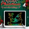 20 Inch LCD Writing Tablet Colorful Doodle Board Kids Educational Toy (White)