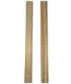 20 inch Wooden Ruler 50cm Single Sided, Dual Scale Measuring Ruler(2 Pcs)
