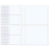 20 Pack A7 Sheet Protectors for 6 Ring Binder Sleeves Sheet Protectors for 6 Ring Binder, Clear Page Protector Plastic Stamp Card Sleeves A7 Binders Inserts Organizer Accessories