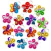 20 Packs Bulk Flower Fidget Bubble Mini Pop Fidget Keychain，Birthday Party Favors Supplies summer Student Prizes