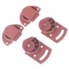 20 Pairs Vintage ABS Wheel Pulley Sliding Door Roller Set for Cabinet Cupboard