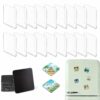 20 PCS DIY Acrylic Fridge Magnet Kit, 2 Inch Clear Square Custom Picture Magnets for Crafts Classroom Office Home Decoration