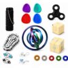 20 Pcs Fidget Toys Set for Adults Kids, Fidget Spinner, Fidget Ring, Fidget Cube, Sensory Stress Toys Pack, Cool Stuff Desk Toys, Adult Fidget Toys for Office Travel, Fidgets for Adults and Kids Gifts