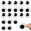 20 Pcs Large Googly Eyes 40mm Giant Googly Eyes for Crafts Big Eye Self Adhesive Acrylic for DIY Crafts Decoration Making, Sturdy Acrylic Wiggle Eye in OPP Bag