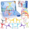 20Pcs Magnetic Travel Toys, Magnets Men for Kids with Portable Metal Box