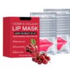20Pcs Moisturizing Cherry Lip Mask - Collagen Crystal Pink Lip Mask Gel Patches for Hydrating & Reducing Chapped, Smoothing Fine Lines, Trave Size Lip Care Product for Dry Chapped Lips 5g/0.176oz Each