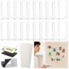 20PCS Rectangle DIY Fridge Magnet Kit,Clear Acrylic Magnets Kit