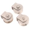 20Pcs Shower Door Pulley U/V/H Shape 201 Stainless Steel Sliding Roller Wheels with Bearing