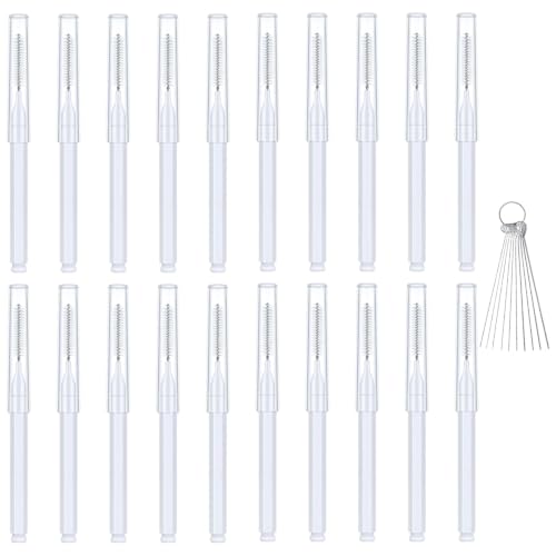 20 Pcs Shower Head Cleaning Brush Set with 10 Metal Picks, for Small Hole, Crevice Clean Brush and Tiny Hole Cleaner, Bathroom Showerhead and Kitchen Faucet Nozzle Cleaning Tool