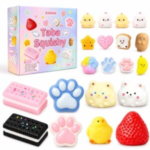 20Pcs Taba Squishy Pack, Fidget Toys Kit for Kids & Adults