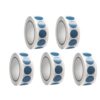 20 Rolls Color Dot Label Stickers for Classification, Coated Paper, Kawaii Stationery