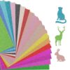 20 Sheets Glitter Cardstock Paper, A5 Size 20 Colors sparkly paper, 250 GSM / 92LB Heavyweight No-Shed Sparkly Cardstock for Cricut, Arts & Crafts, Card Making, Scrapbooking, DIY Projects