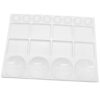 20 Well Watercolor Paint Tray Palette Pallet Acrylic Painting Mixing Plastic Artist Large Square Palette, Large 13x10 Inch Mixing Area, Reusable and Easy Clean, Ideal for Artists and Students(white)