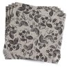 20 x Carbon Jacquard Paper Napkins