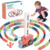 220PCS Domino Train Toy, Auto Stack Educational Kids Game
