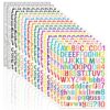 2268 Alphabet Stickers 18 Sheets Alphabet Stickers Vinyl Self-Adhesive Number Alphabet Vinyl Stickers, Mailbox Numbers Labels DIY Crafts Art Making, Decals for Sign,Notebook, Classroom Decor