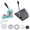2.28x2.28in Round DIY Badge Pin Button Kit with Cutter & 100pcs Material