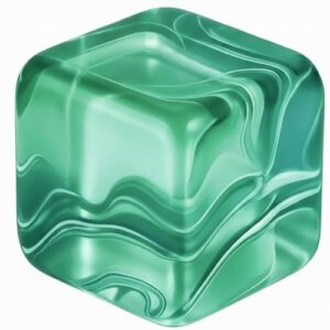 2.2" Stress Cube Sensory Fidget Toy, Stress & Anxiety Relief Ice Cube Sugar Squeeze Ball for Kids Adults, Slow Rising Squishy Toy, Nice Ideal for Party Favors (Green)