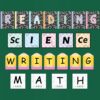 23 Pcs Core Subjects Bulletin Board Decorations Science Reading Math Writing Banner Core Subjects Bulletin Board Composition Subject Label Cutouts for Back to School Teacher Classroom Decoration