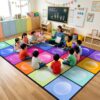 24-Seat Classroom Rug 7' x 12' for Preschool Elementary Daycare Classrooms