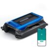 24/7 Solar Powered Automatic Electric Pool Skimmer Robot with APP Support Floating Surface Cleaner for Above Inground Pool,Auto Robotic Pool Skimmer with Efficient Solar Breeze(Blue)
