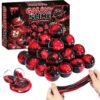 24 Pack Black Red Galaxy Slime Party Favors, Non-Sticky, Stress Relief Treasure Toys for Classroom Prizes Party Supplies, Student Gifts Birthday Goodie Bags Stuffers for Kids Teens Boys Girls 4-8