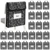 24 Pack Composition Book Chair Pockets for Classrooms 10 x 12 Inch Back to School Seat Pockets with Name Tags for First of School Chair Organizer Seat Storage Pockets for Classroom Home