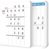 24 Pack Dry Erase Long Division Whiteboard for Kids Teaching Multiplication Double-Sided Cardboard Board Division Chart Portable Math Manipulatives Thickened Whiteboard Educational Tools 12" x 9"