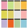 24 Pack Small Legal Pads, Note Pads 4x6 30 Sheets Each Pastel Morandi Colors College Ruled Notebook & Writing, Perforated Mini Memo Book for School Office Paper, To-Do Lists Steno Notepads Bulk（B）