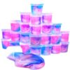 24 Pack Unicorn Galaxy Slime, Party Favor for Kids Girls & Boys, Adults, Non Sticky, Stress & Anxiety Relief, Wet, Super Soft Sludge Toy Easter Basket Filler
