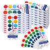 24 Pack Watercolor Paint Set Bulk for Kids, with 12 Vibrant Colors and Paint Brushes, Washable Watercolors Paints Set Bulk for Family Art Party Favors Art Activities Painting Projects Christmas Gift