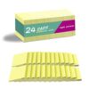 (24 Pads) Sticky Notes 3x3 in Yellow, Strong Adhesive, Clean Removal, Recyclable, Self-Stick Pads, Easy to Post for Home, Office, Notebook