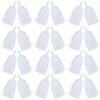 24PCS Cheerleading Pom Poms Metallic Foil Plastic Pom Poms with Baton Handle for Game Sports Squads Dancing Party Football Basketball Club Spirit Sports Stage Performance Celebration (white)