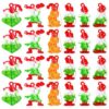 24Pcs Christmas Mini Pop Keychain Fidget Toys, Grich Fidget Toys Bulk Mini Pop Bubble Keychains for Party Favors Kids Adults