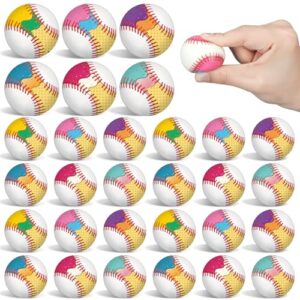 24 Pcs Ice Cream Drip Baseball Stress Balls 1.57 in Soft Foam Squeeze Baseballs Balls Party Favors Ice Cream Drip Sensory Fidget Toy Goody Bag Stuffers for Summer Game Reward Prize Birthday Supplies