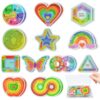 24 Pcs Sensory Sticker Set - Anxiety Sticker Kit with Different Textures, 2 Textured Surface Tactile Stickers for Teens & Adults - Sensory Strips - Stress Relief Classroom Must Haves