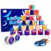 24 Pieces Galaxy Slime,Mini Slime Party Favors for Kids, Non-Sticky,Great Sludge Toys for Girls and Boys,Party Favors for Kids 4-12, Stress & Anxiety Relief, Wet, Goodie Bag Stuffers.